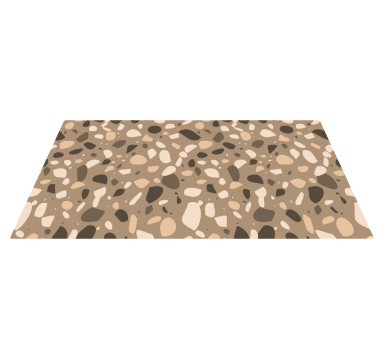 TEXTURED STONE PATTERN bathroom vinyl rug - TenStickers