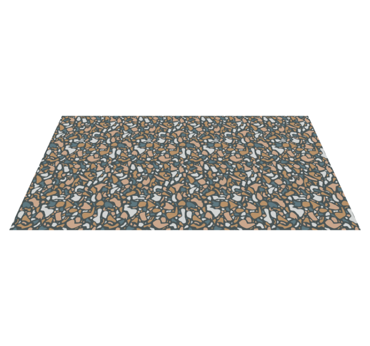 Abstract Pebble Pattern textured vinyl rug - TenStickers