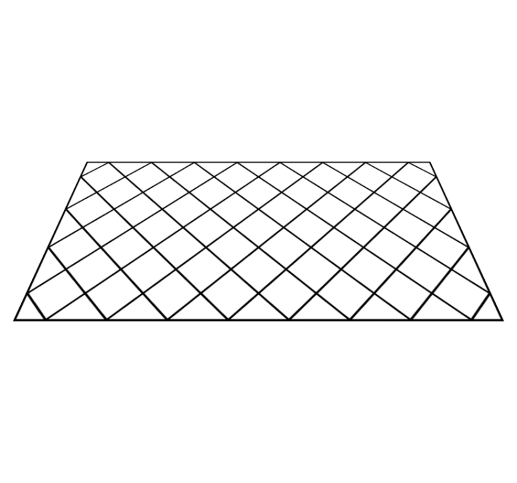 Elegant Black Patterns geometric vinyl rug - TenStickers