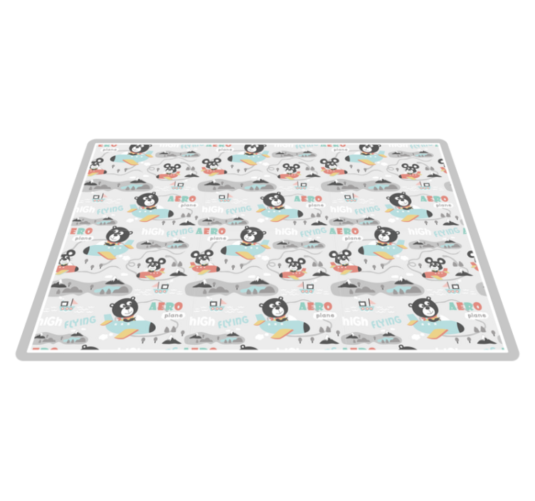 Aero Flying Bears kids vinyl rug - TenStickers