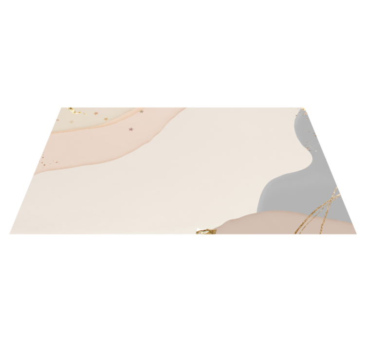 Abstract Soft Waves minimalist vinyl rug - TenStickers