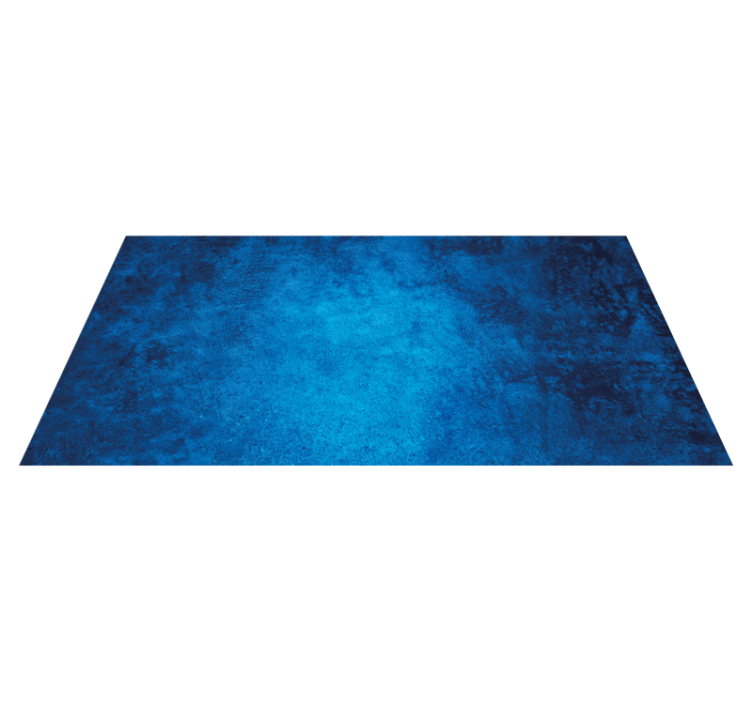 Abstract deep blue  modern vinyl rug - TenStickers