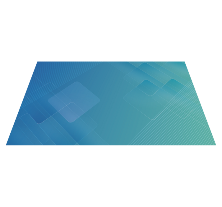 Abstract blue and white digital modern rug - TenStickers