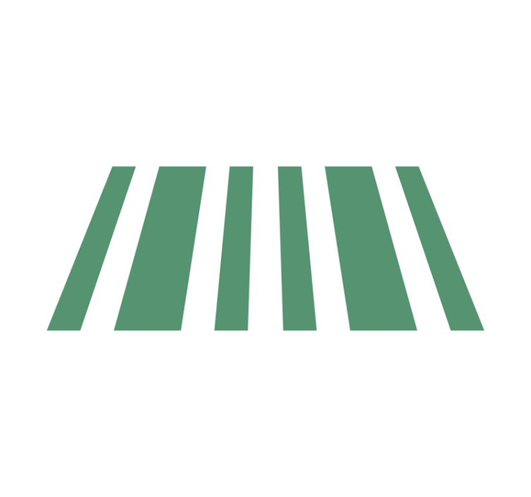 White and pistachio green stripes vinyl carpet - TenStickers