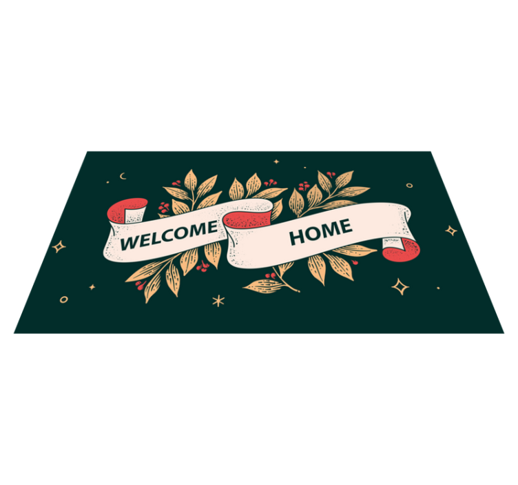 welcome home retro design entrance hall tiles - TenStickers