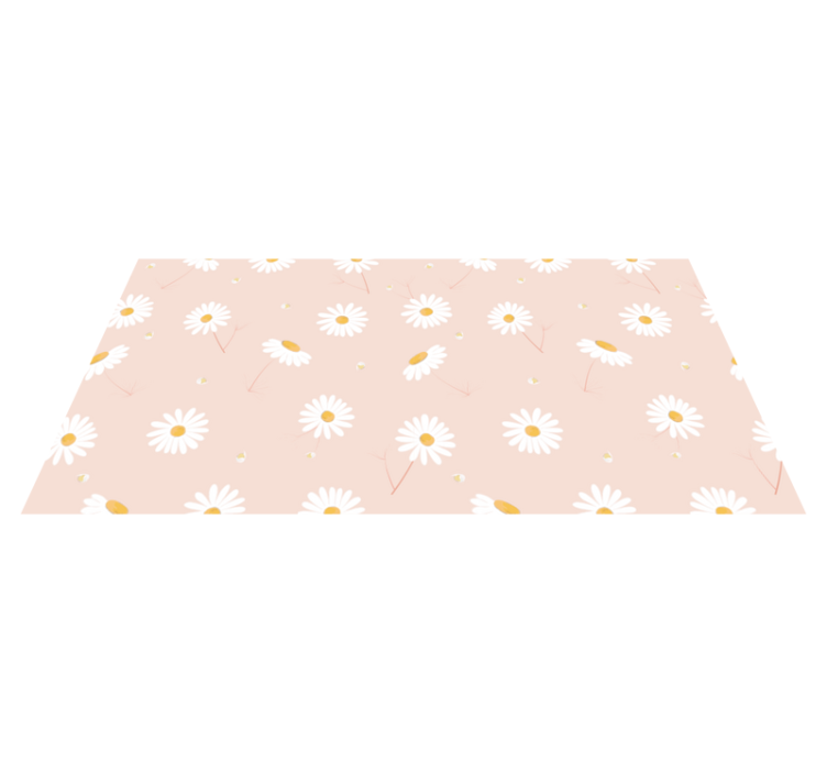 Daisy Floral Arrangement flower vinyl rug - TenStickers
