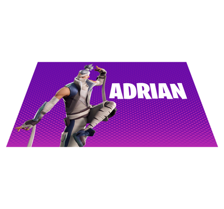 Videogame ninja boy bedroom rug - TenStickers