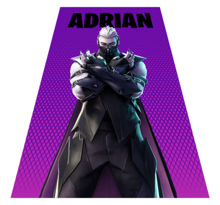 Customisable gaming name teenager vinyl rug - TenStickers