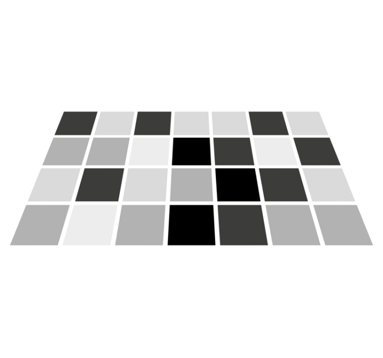 Gray shades squares bathroom vinyl rug - TenStickers