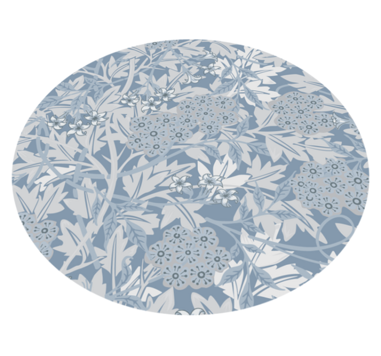 Blossom composition flower vinyl rug - TenStickers