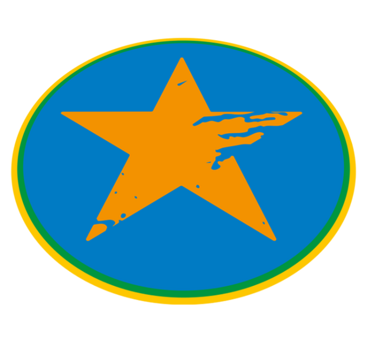 A now whole star star vinyl rug - TenStickers