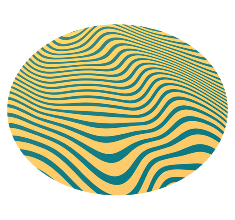 Curvy Line Concept stripes vinyl rug - TenStickers