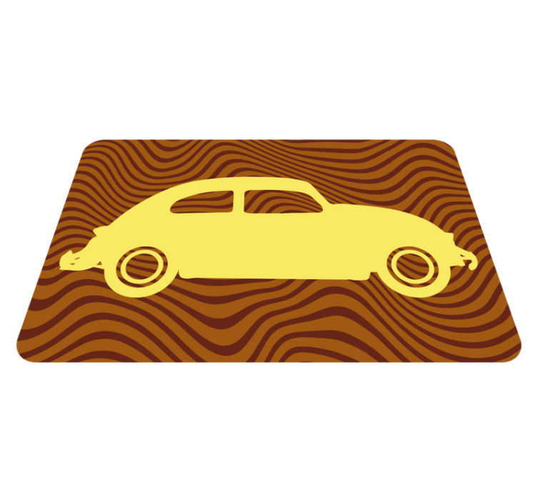 Classic German Car living room rug - TenStickers