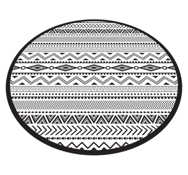 Tribal geometric pattern ethnic rug - TenStickers