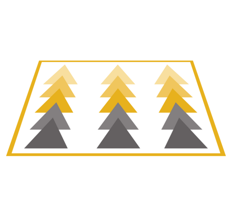 Pointing arrows abstract art geometric rug - TenStickers