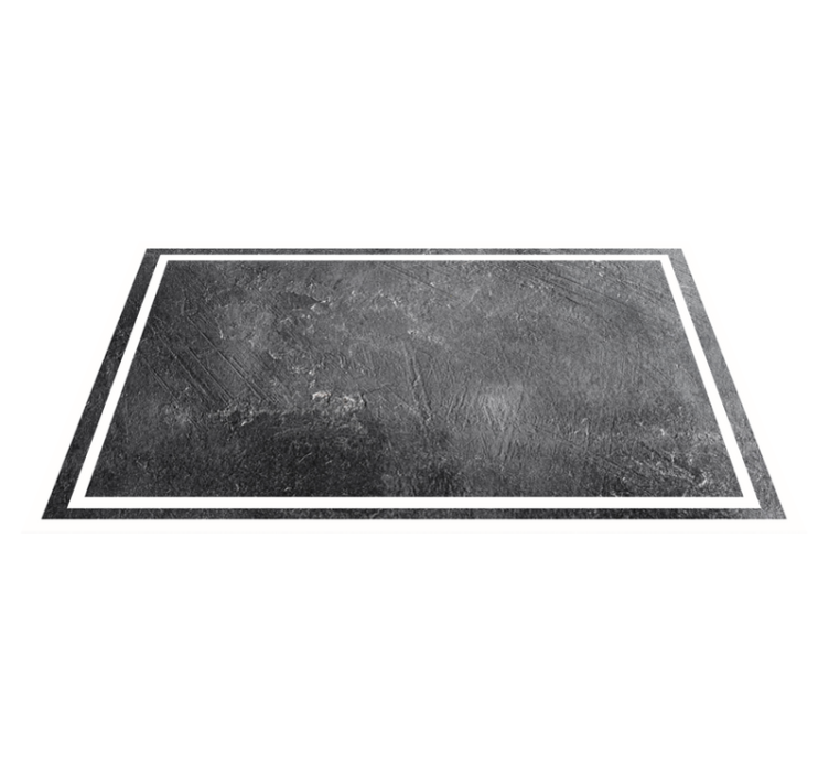 Dark grey marble texture tile carpet - TenStickers