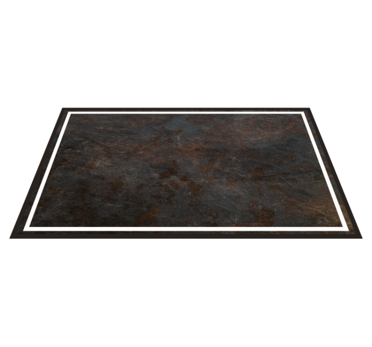 Dark oxid texture rustic tile carpet - TenStickers
