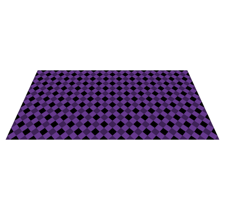 Purple and black squares rectangular rug - TenStickers