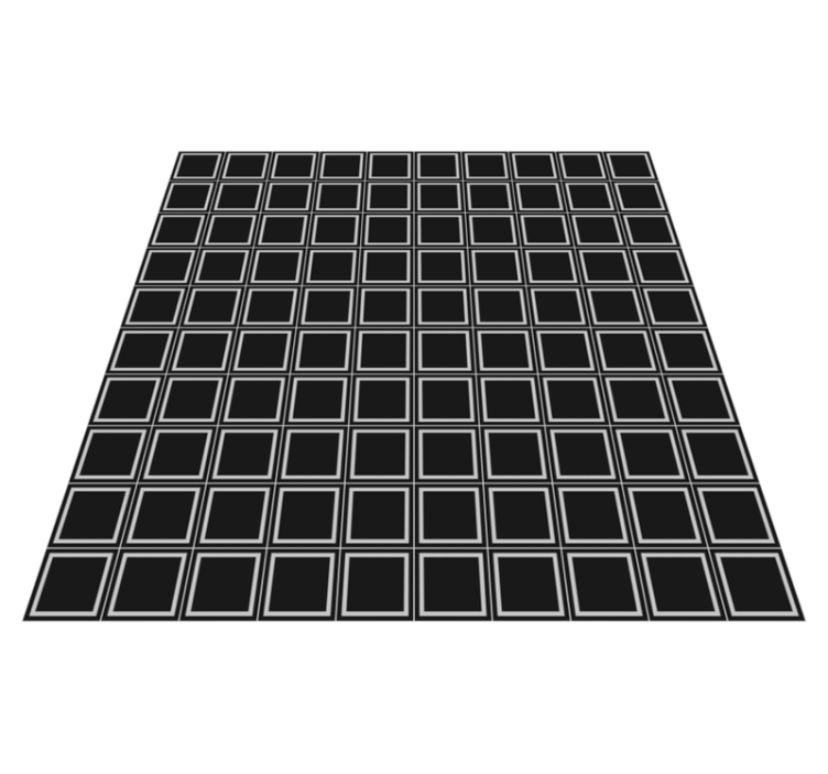 Geometric Square Arrangement tile vinyl rug - TenStickers