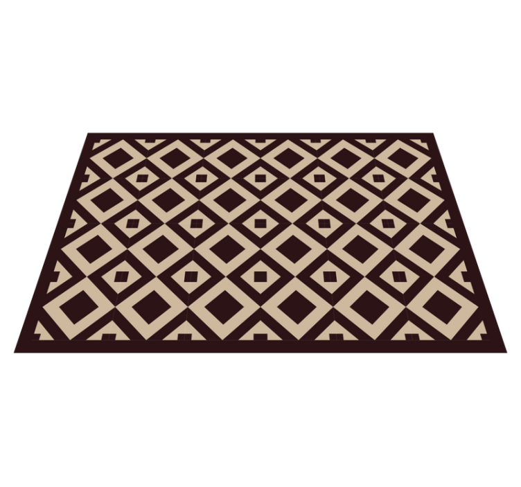 Illustration with diamond pattern geometric vinyl rug - TenStickers