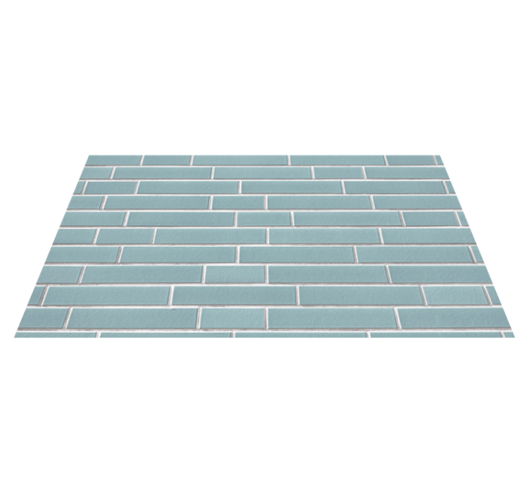 Light blue bricks pattern texture carpet - TenStickers