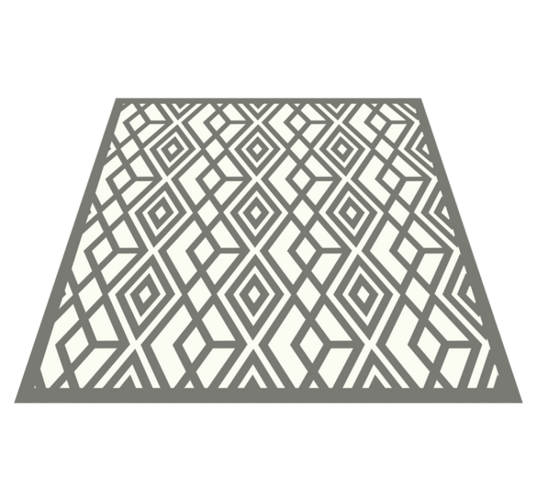 Nordic gray rhombuses and triangles rugs - TenStickers