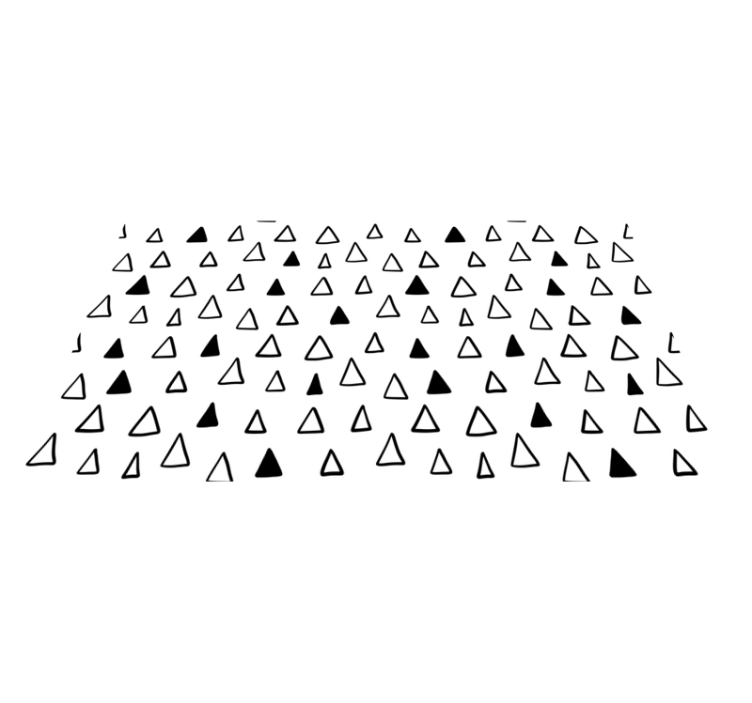 Small nordic triangles minimal vinyl rug - TenStickers