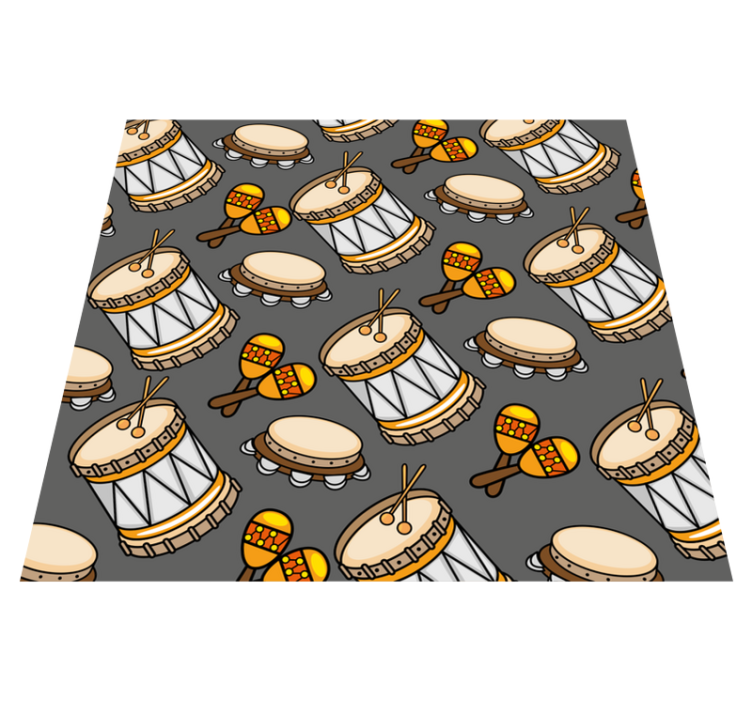 Gaming vinyl rug music instrument design - TenStickers