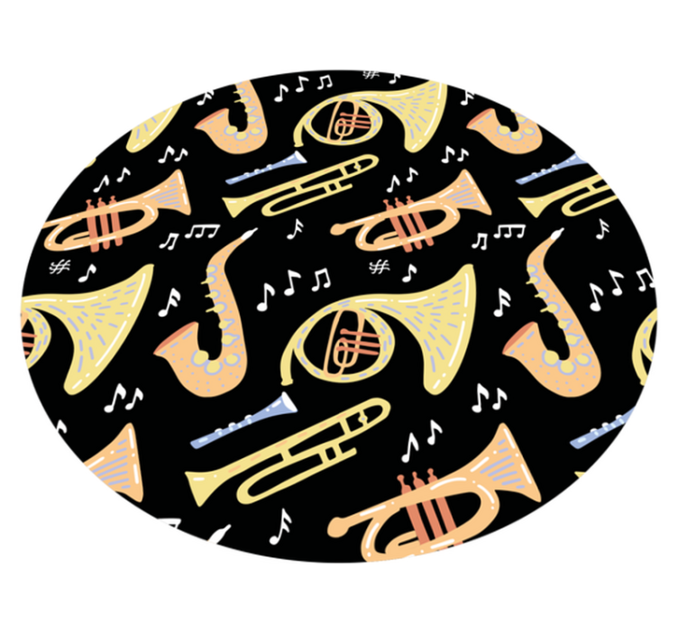 Musical Instrument Idea vinyl rug - TenStickers