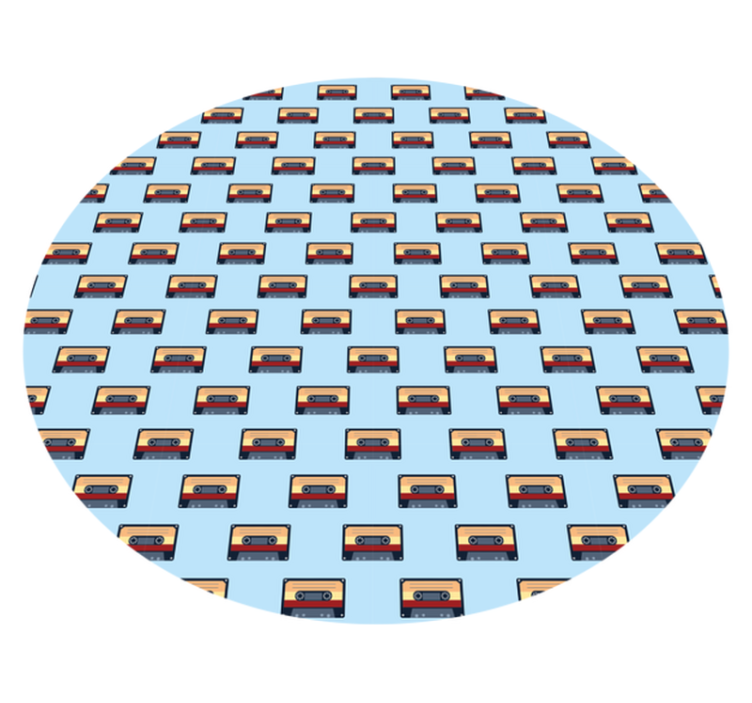 Vintage vinyl rug retro cassette design - TenStickers