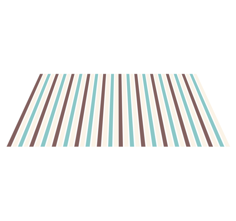 Blue stripes spectrum stripes vinyl rug - TenStickers