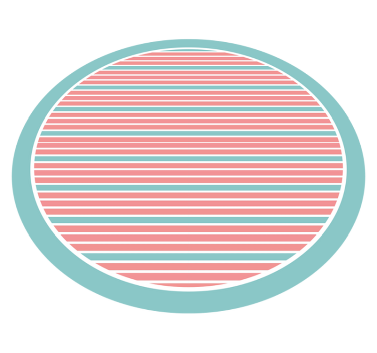 Retro blue and pink diagonal stripes carpet - TenStickers