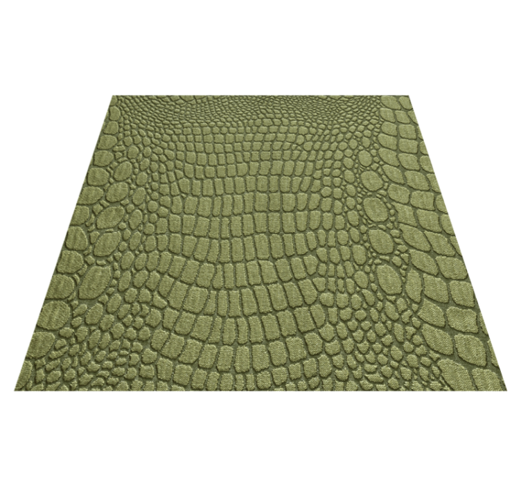 Crocodile leather pattern square vinyl rug - TenStickers