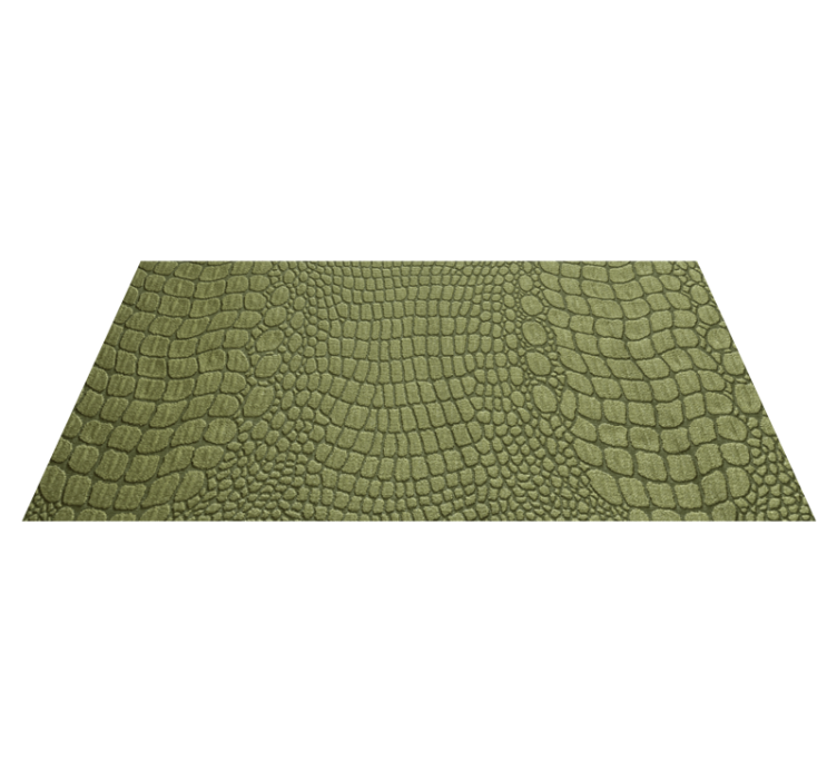 Crocodile skin rectangular rug - TenStickers