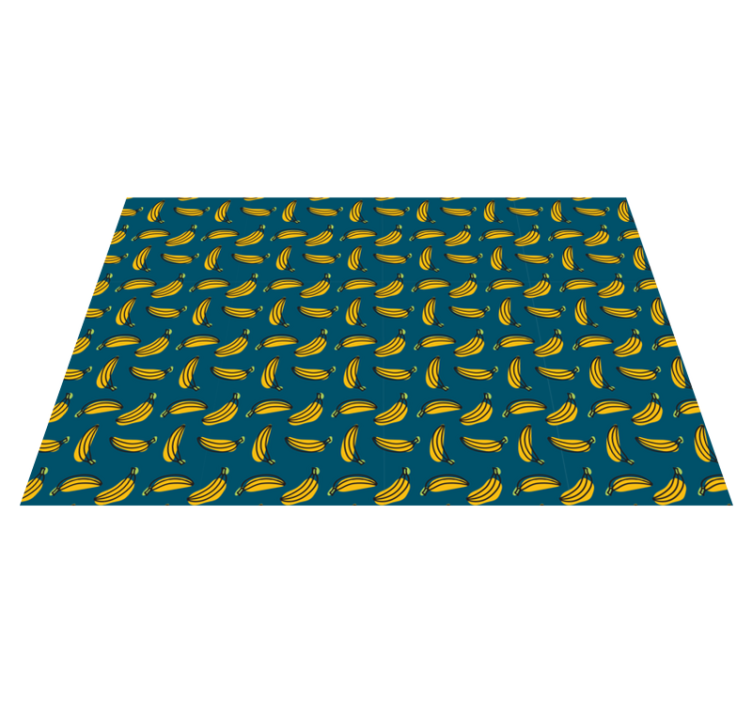 Banana Pattern textured vinyl rug - TenStickers