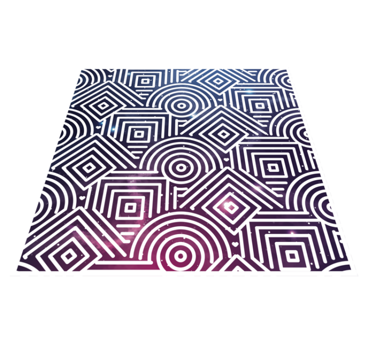Multicolor circles cosmos nordic ethnic rug - TenStickers
