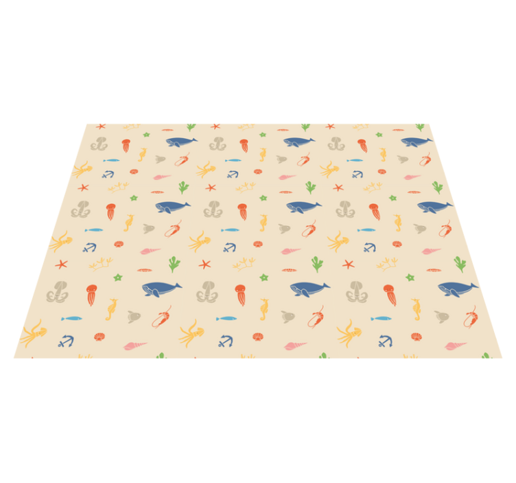 Subaquatic Exploration vinyl rug - TenStickers