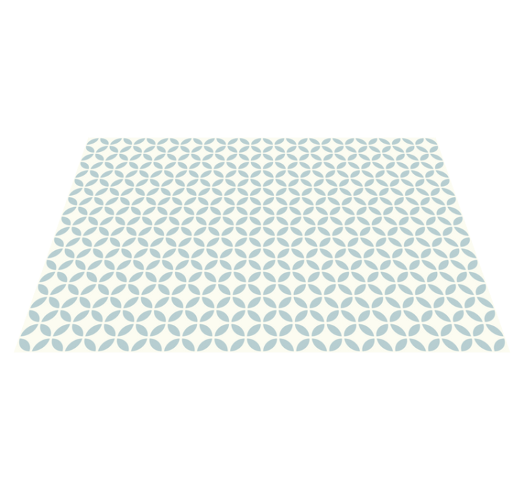 Light blue circles white background tile carpet - TenStickers