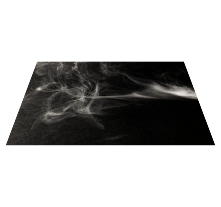 Smoke Swirls Effect modern vinyl rug - TenStickers