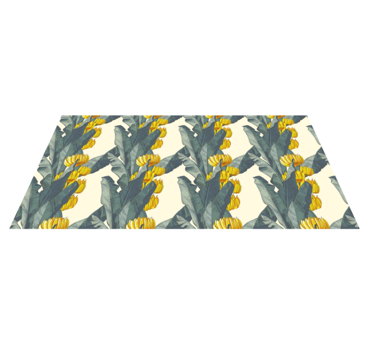Tropical Floral Arrangement flower vinyl rug - TenStickers