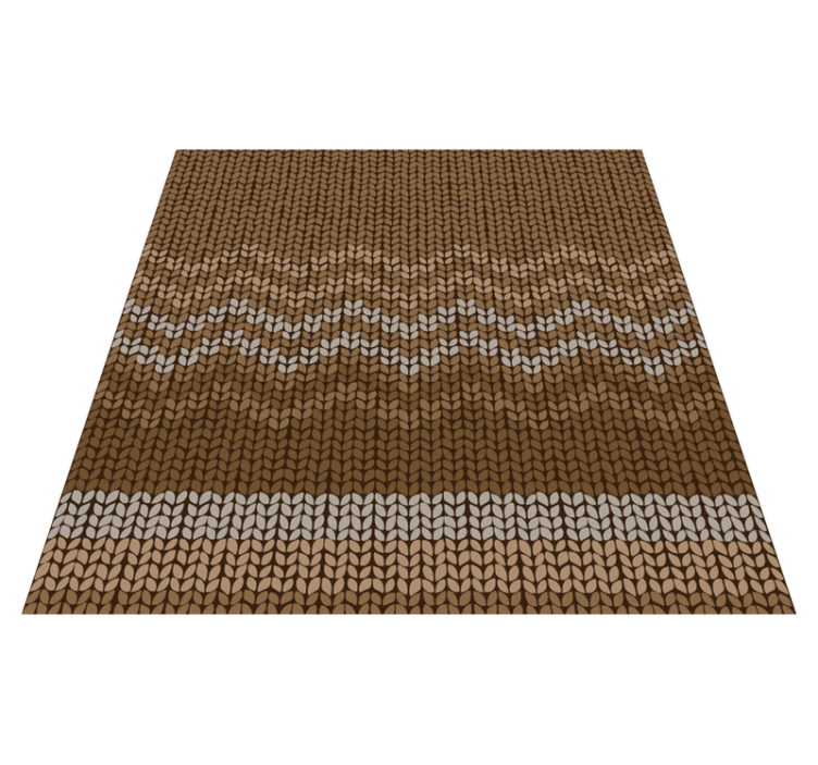 Golden and white striped fiber texture carpet - TenStickers