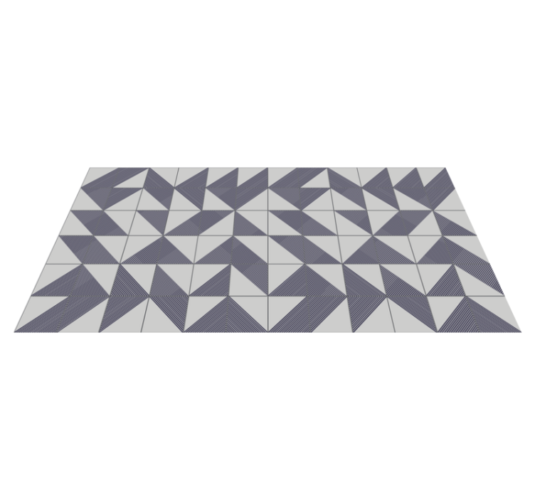 Zig zag gray tiles bathroom flooring - TenStickers