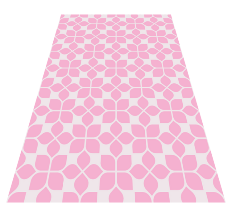 Pink repetitive unique pattern vintage rug - TenStickers