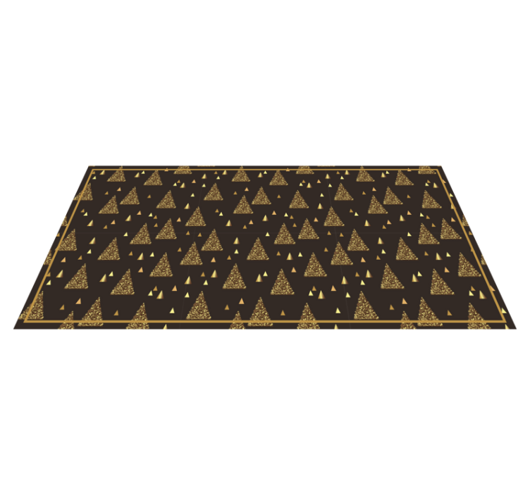 Festive Triangle Patterns christmas vinyl rug - TenStickers
