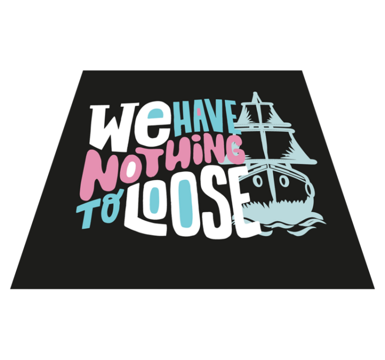 We have loose custom vinyl rug - TenStickers