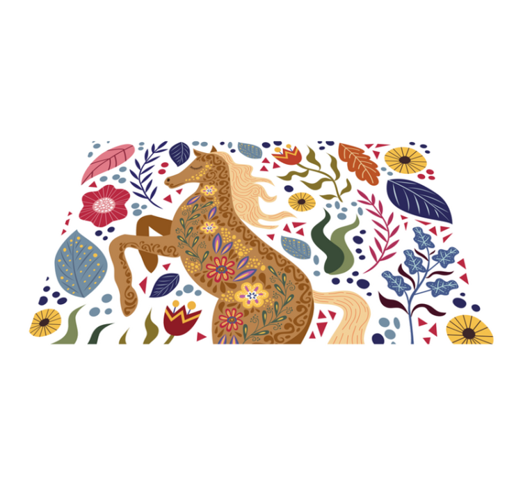 Majestic horse artwork animal vinyl rug - TenStickers