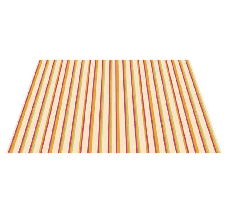 Stripes vinyl rug in multi-striped elegance - TenStickers