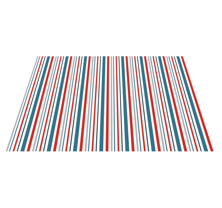 Vibrant stripes vinyl rug - TenStickers