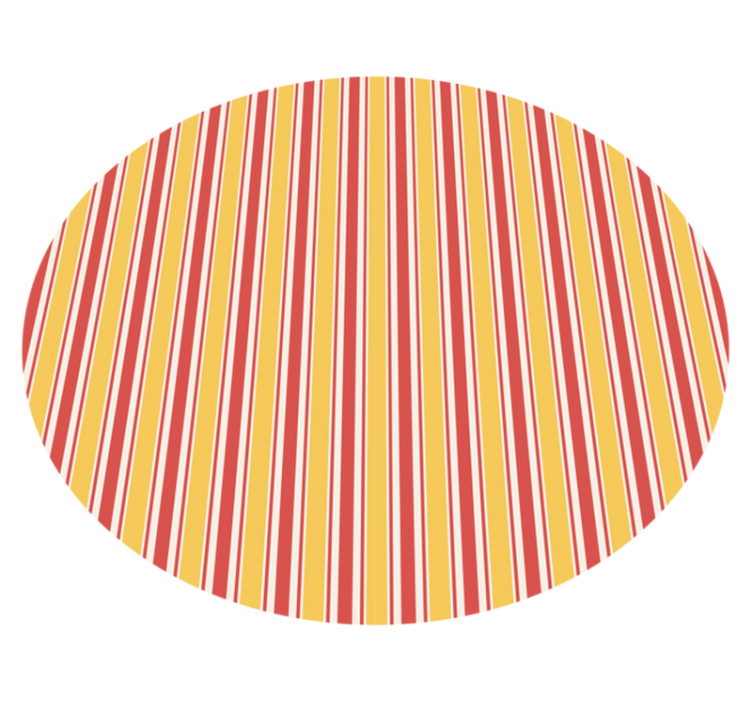 Yellow and purple stripes vinyl rug - TenStickers