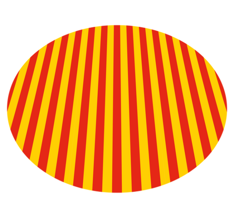 Vibrant stripes vinyl rug - TenStickers